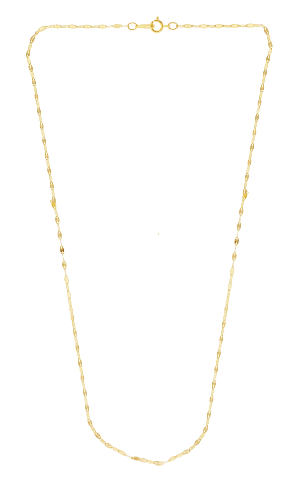 Brilliance 14KT Yellow Gold 18" Star Cable Chain