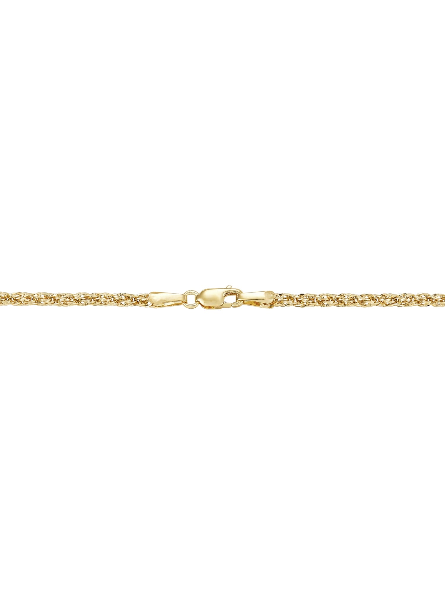 Brilliance Fine Jewelry 10K Yellow Gold Infinity 2.45MM Hollow Rope Necklace, 18"