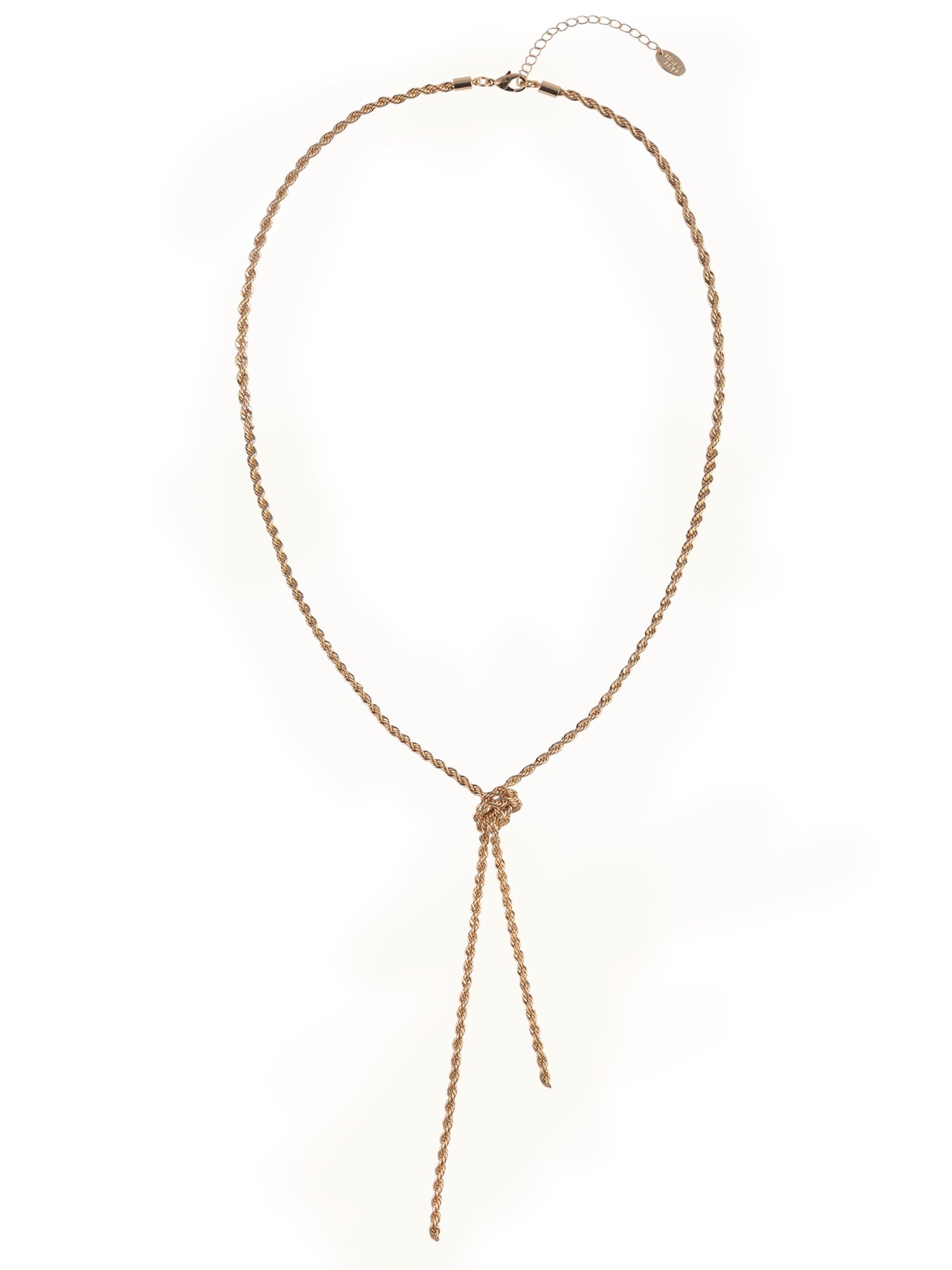 Time and Tru Adult Female Gold-Tone Knotted Chain Necklace